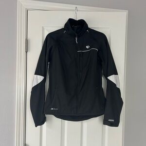 Pearl Izumi Elite Barrier Women's Black & White Cycling Jacket size Large L
